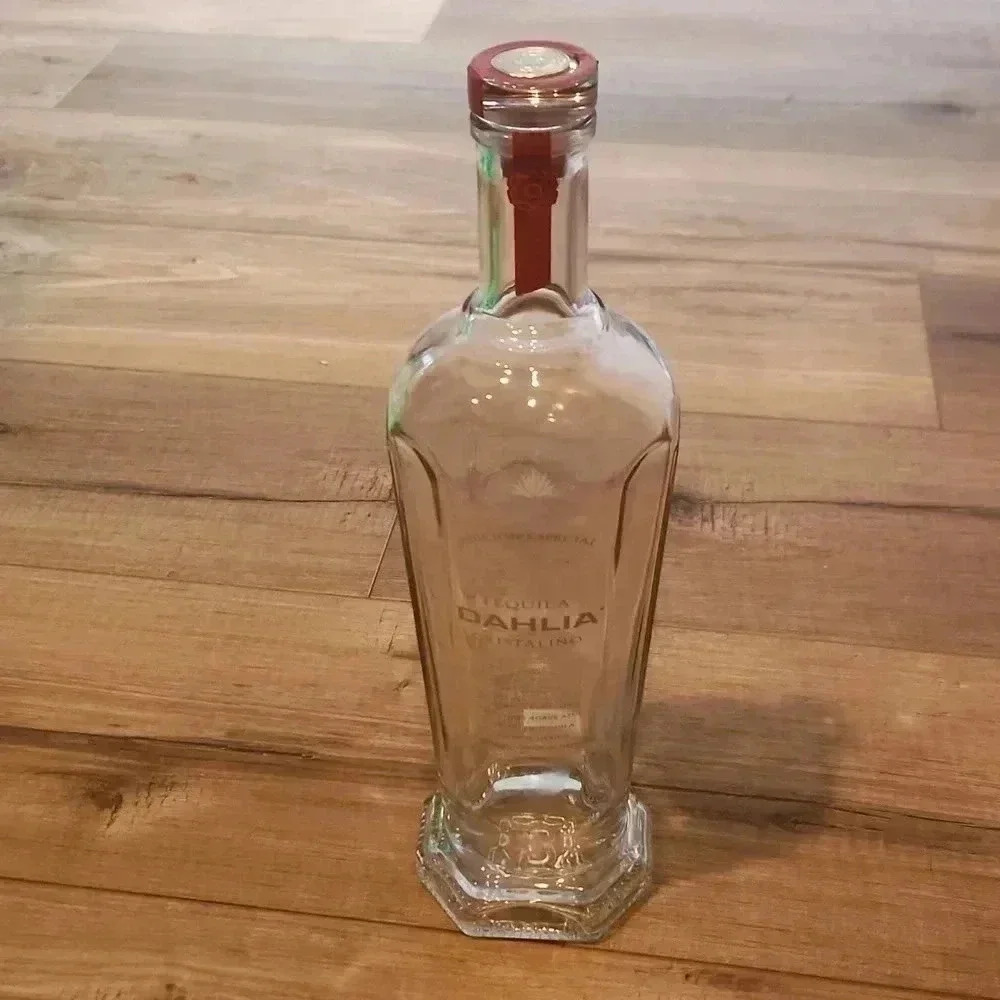 Decorative bottle Dahlia tequila empty bottle